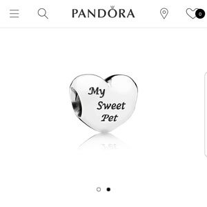 My Sweet Pet Paw Print Charm